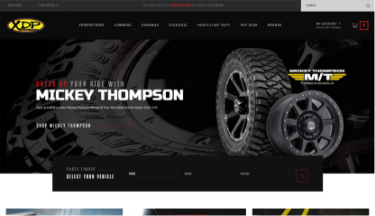 Xtreme Diesel Performance website screenshot. Sized for tablet.