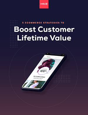 Mobile phone and the words 5 Ecommerce Strategies To Boos Customer Lifetime Value.