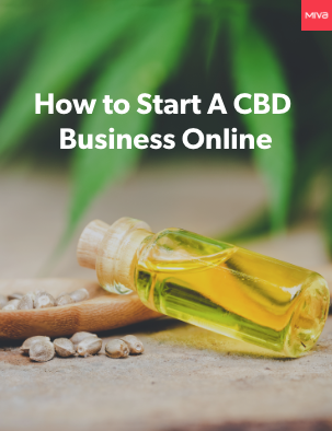 Tincture with green liquid in it and the words How To Start A CBD Business Online.