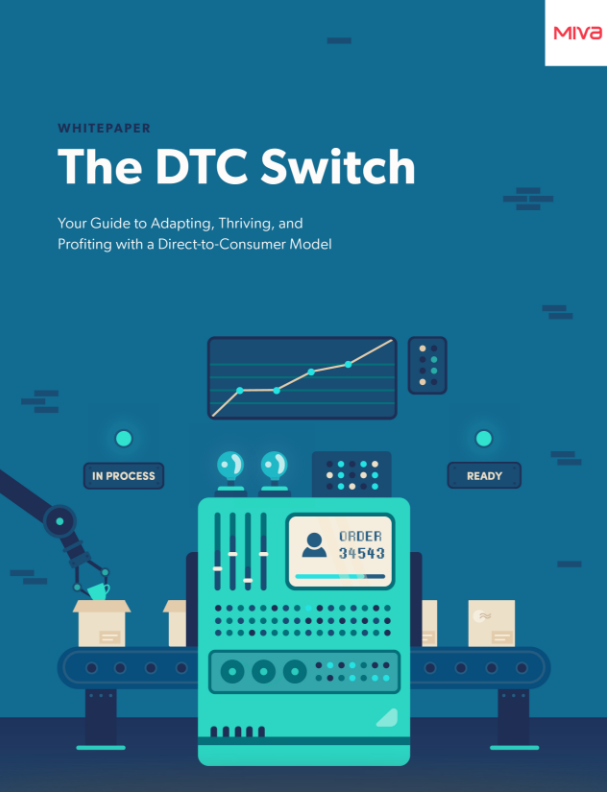 Illustration of a machine with products on a conveyor belt and the title The DTC Switch.