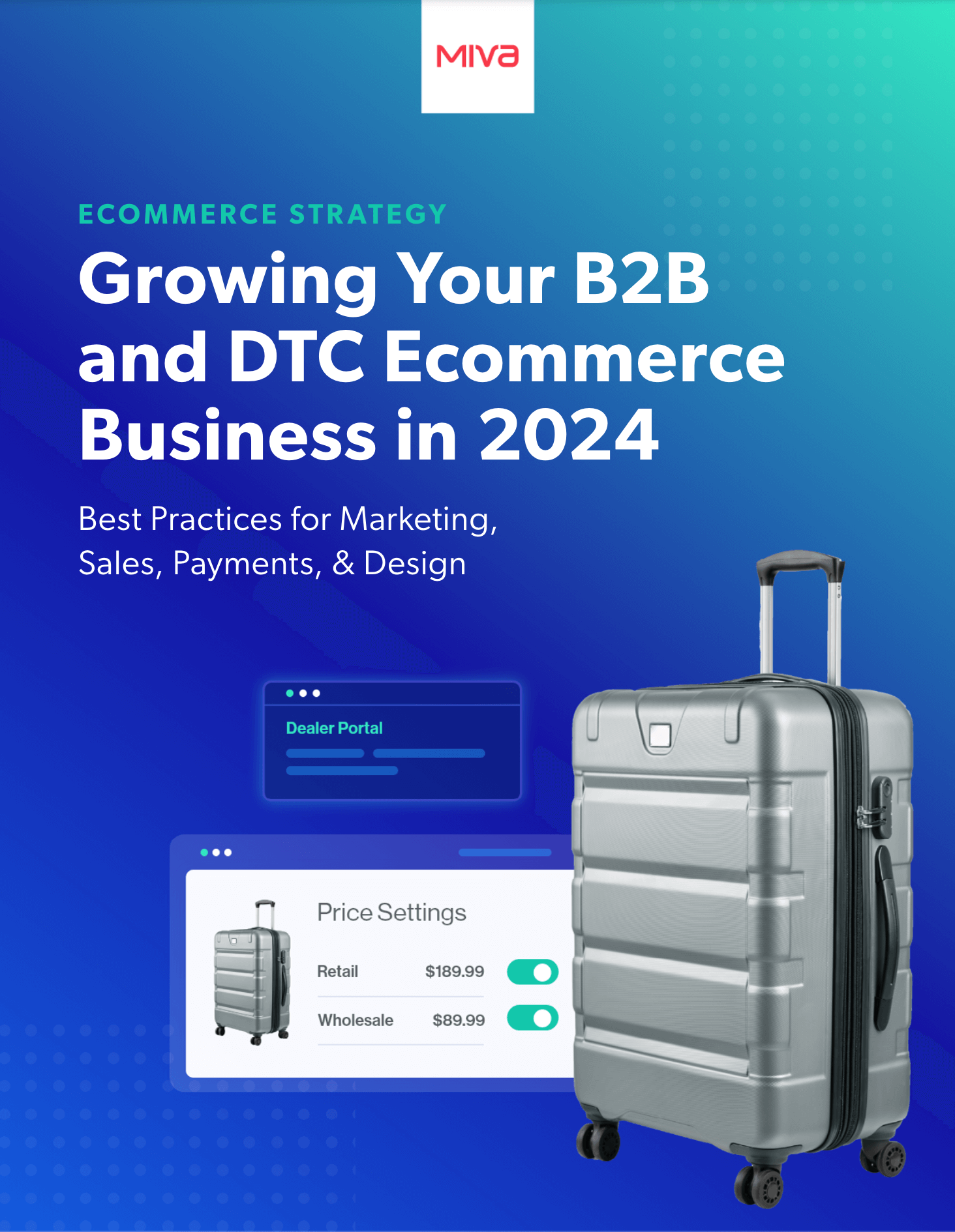 Cover for Growing Your B2B and DTC Ecommerce Business in 2024 whitepaper.