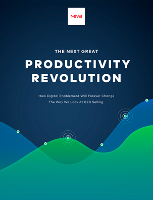Stylized graph with points and the text The Next Great Productivity Revolution.